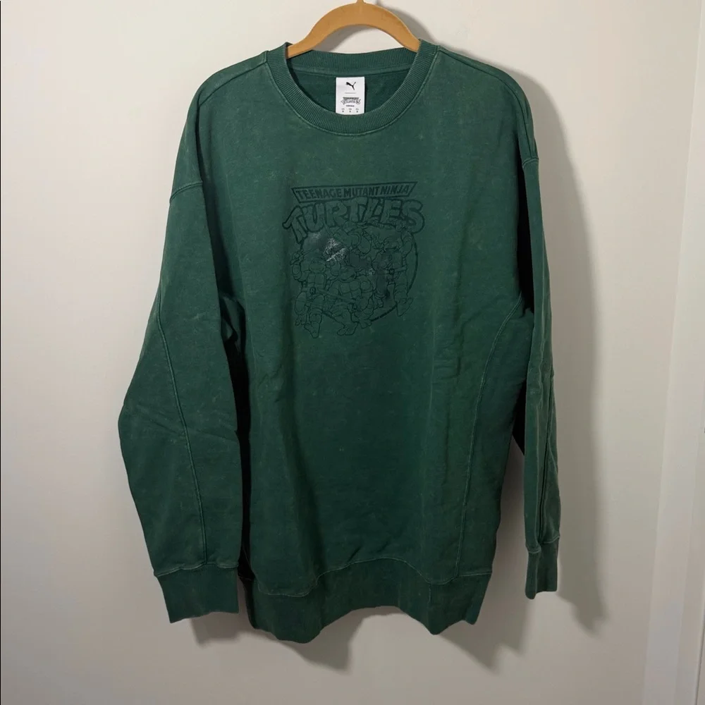 NWT‎ MENS PUMA X TMNT RELAXED GRAPHIC CREW TR